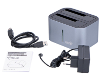 SILVER MONKEY Stacja dokująca 2x HDD 2.5"/3.5" DC-001-SM - 603579 - zdjęcie 6